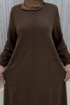 Zuhal Elbise Kahverengi