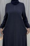 Zuhal Elbise Lacivert