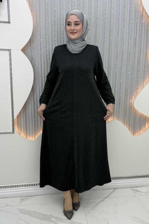 Zuhal Elbise Antrasit