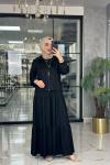 Asiye Ceket Elbise-Siyah
