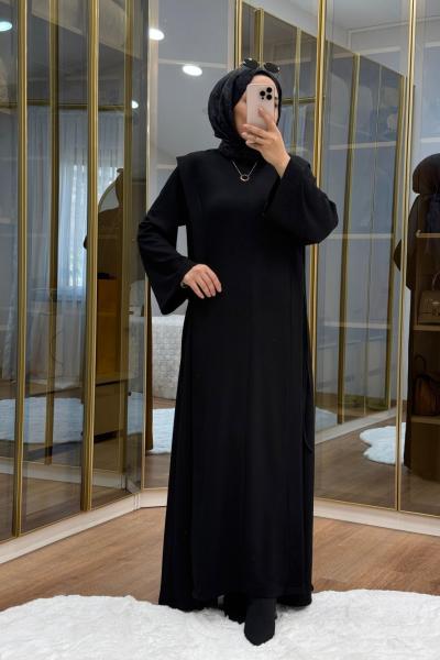 Aller Detaylı Oysho Elbise Siyah