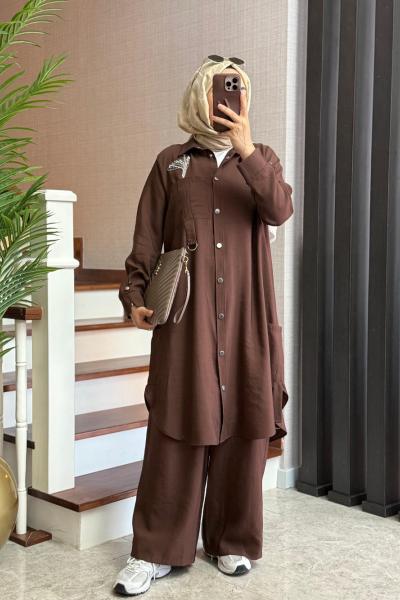 Aura Takım Kahverengi