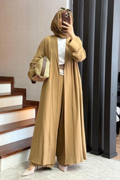 Briar Abaya Takım Camel