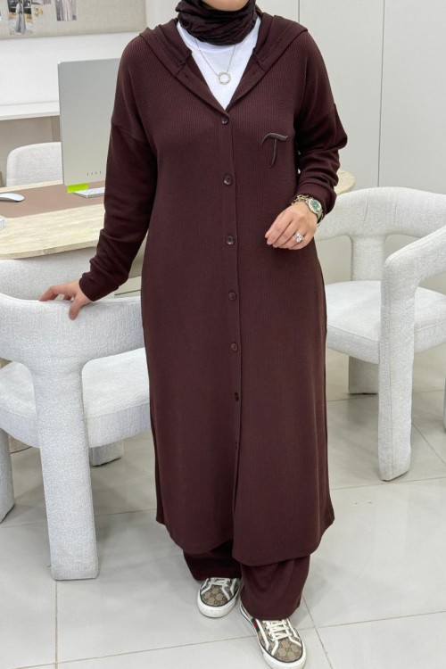 Coco Takım Kahverengi