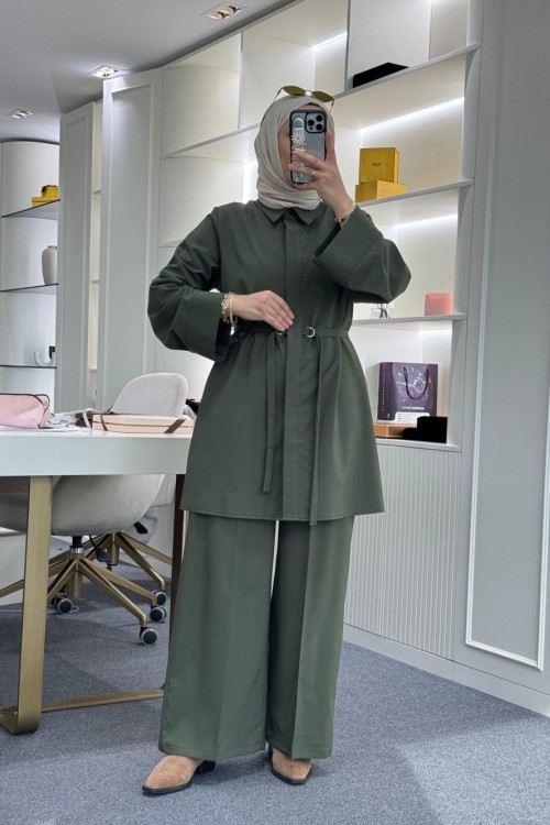 D Tokalı Poliviskon Takım Haki