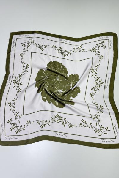 Floral Fular  Yeşil