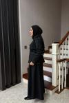 LİNA ETEKLİ TAKIM SİYAH