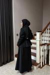 LİNA ETEKLİ TAKIM SİYAH