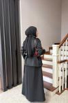 LİNA ETEKLİ TAKIM SİYAH