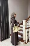 LİNA ETEKLİ TAKIM  KAHVERENGİ