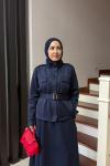 LİNA ETEKLİ TAKIM LACİVERT