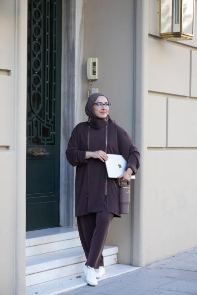 MİLA TAKIM KAHVERENGİ