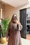 SOLEA ABAYA Kahverengi