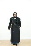 TWİST TRENÇKOT SİYAH
