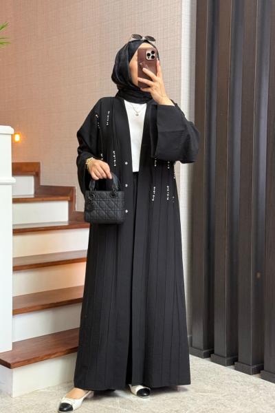 ZAHHA ABAYA TAKIM Siyah