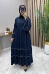 Abaya Ferace Lacivert