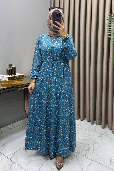 Buket Elbise Turkuaz