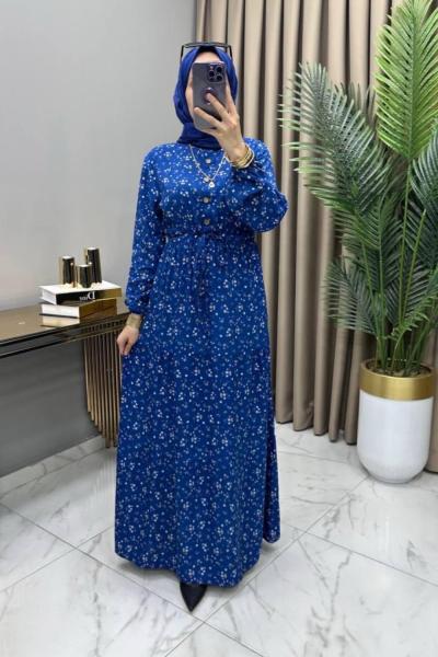 Çiğdem Elbise İndigo