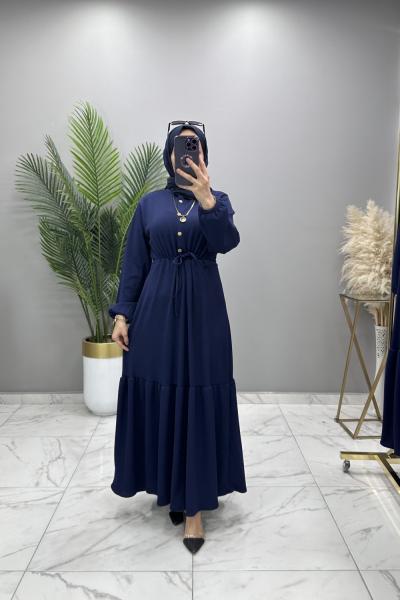 Hüma Elbise Lacivert