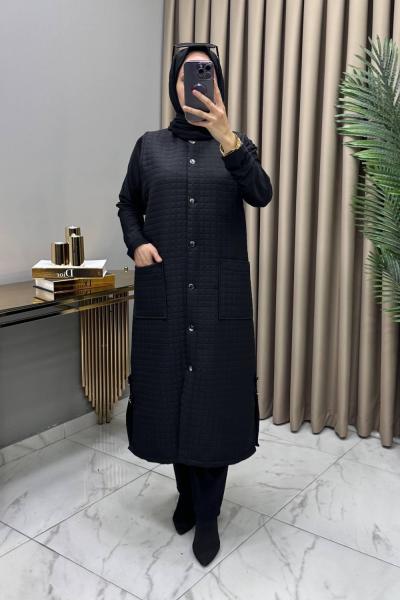 Nida Kapitone Yelek Siyah