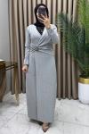 Özüm Abiye Elbise Gri