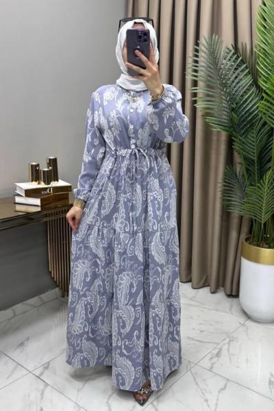 Selen Elbise Gök Mavi