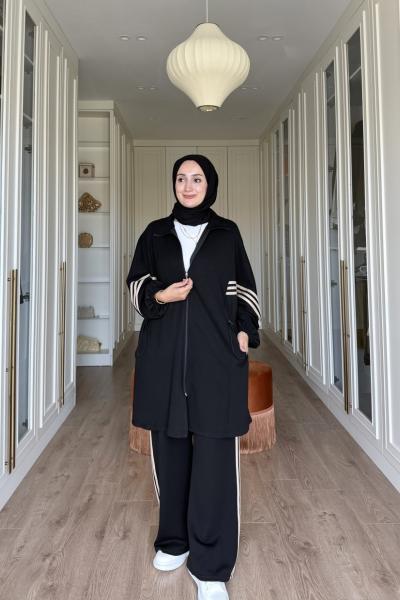 Adidas Model Eşofman Takımı - Siyah