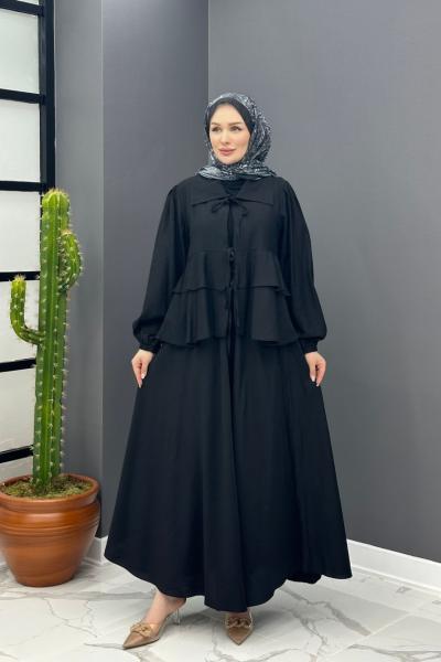 Bedia Etekli Takım - Siyah