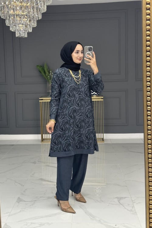 Betül takım - gri