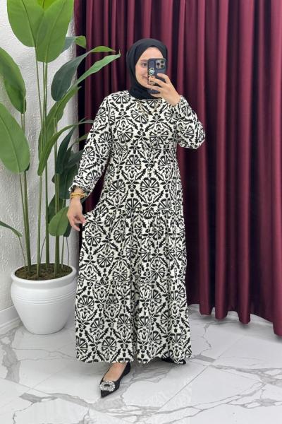 Çağla Elbise - Siyah