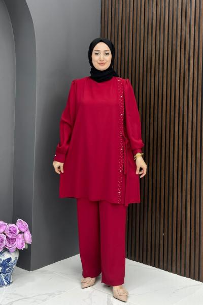 Cahide Takım - Kırmızı