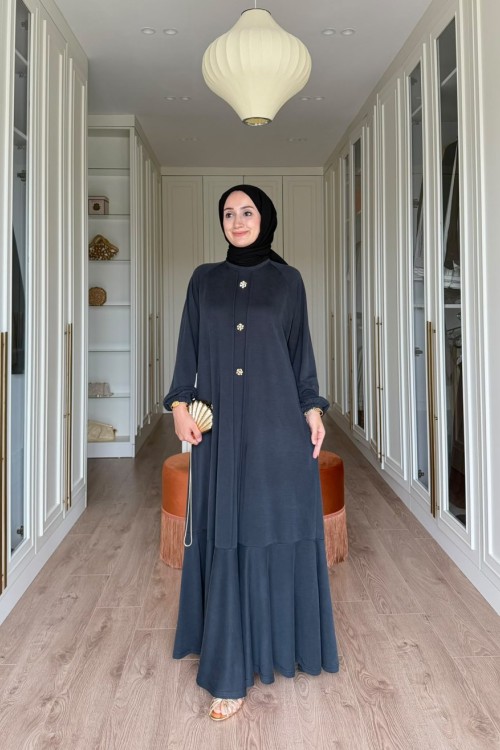 Ceylan Uzun Elbise-Siyah