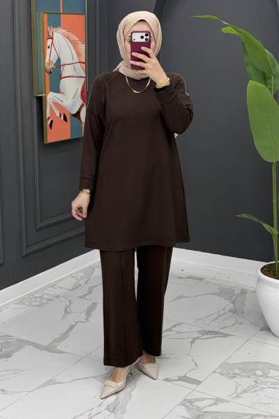 Derin pantolonlu takım