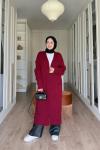 Didem Uzun Hırka - Bordo