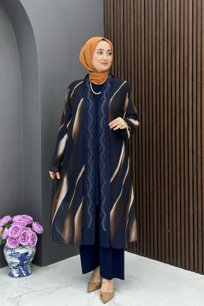 Dila Üçlü Takım - Lacivert