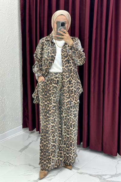 Doğa Takım - Leopar Desen