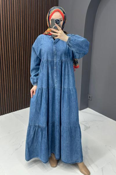 Düğmeli Rahat Kot Ebise