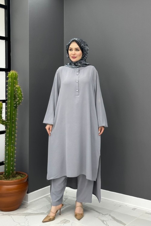 Ece Uzun Takım - Gri