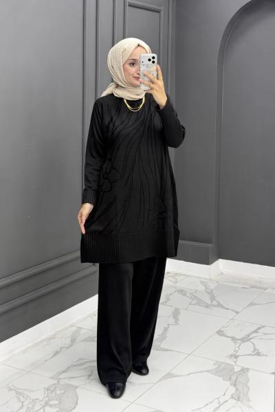 Elfida Merserize Takım - Siyah