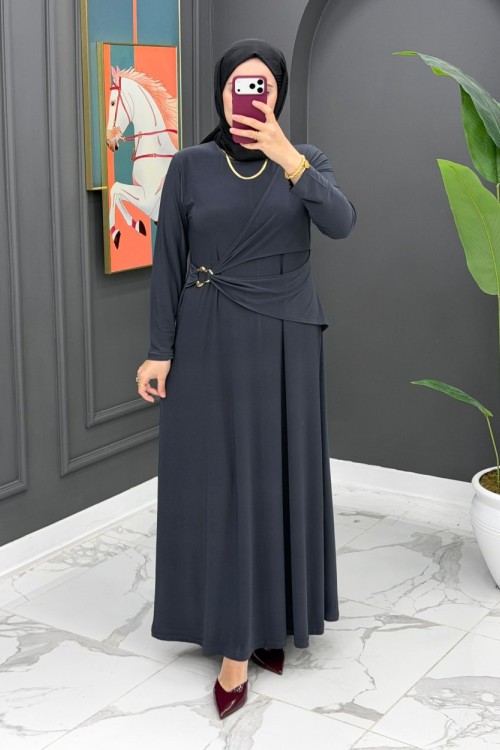 Emine Şık Elbise - Gri