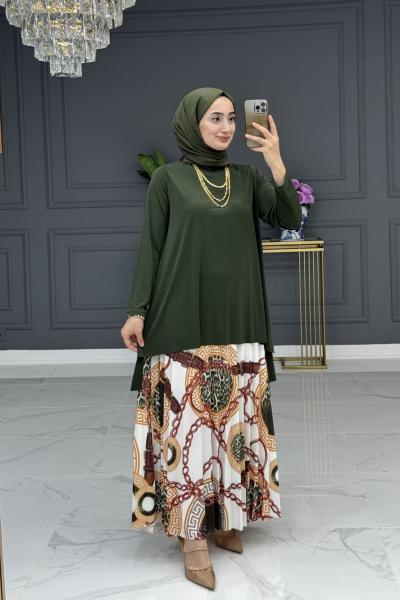 Erva etekli takım-Haki