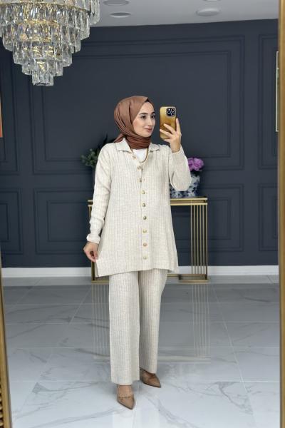 ervin triko takım  -  bej