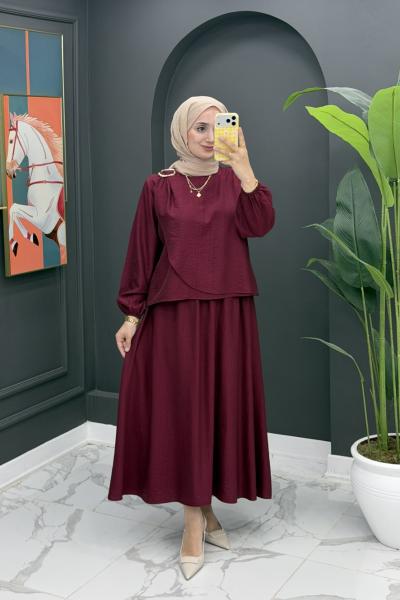 Ferda Etekli Takım - Bordo