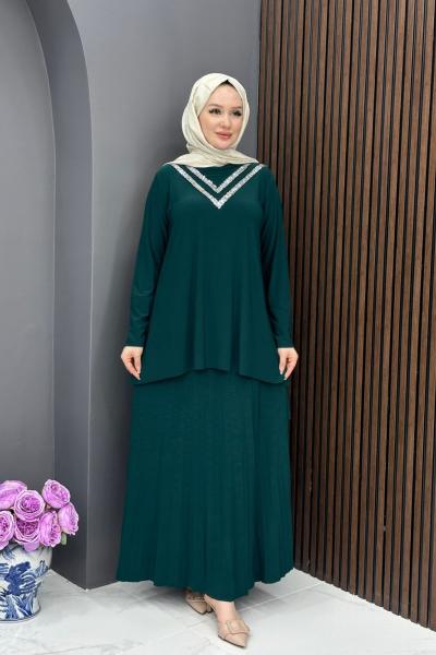 Firuze Etekli Takım - Zümrüt