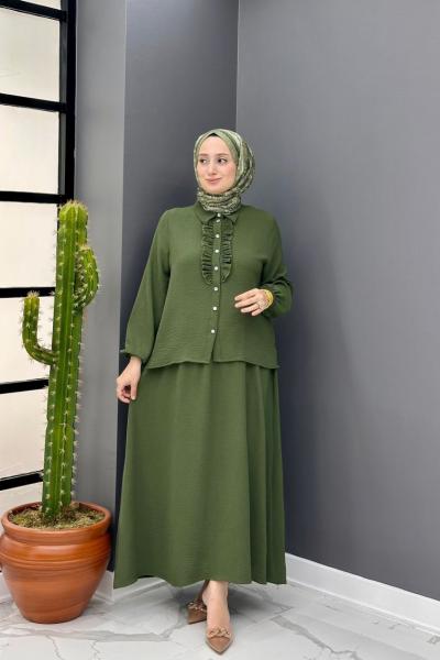 Flora Etekli Takım - Haki