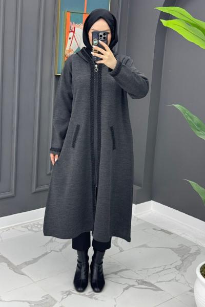 Gülsüm Çelik Örme Kap - Antrasit