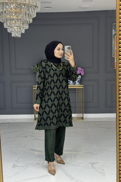 hacer tesettür takım - haki