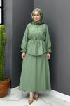 İnci Etekli Takım - Açık Yeşil