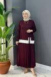 Kibar Etekli Takım - Bordo