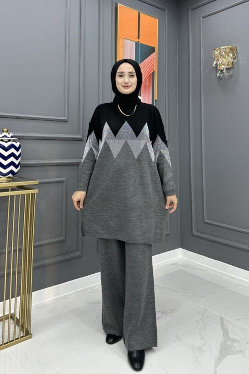 Mihriban Triko Takım - Gri